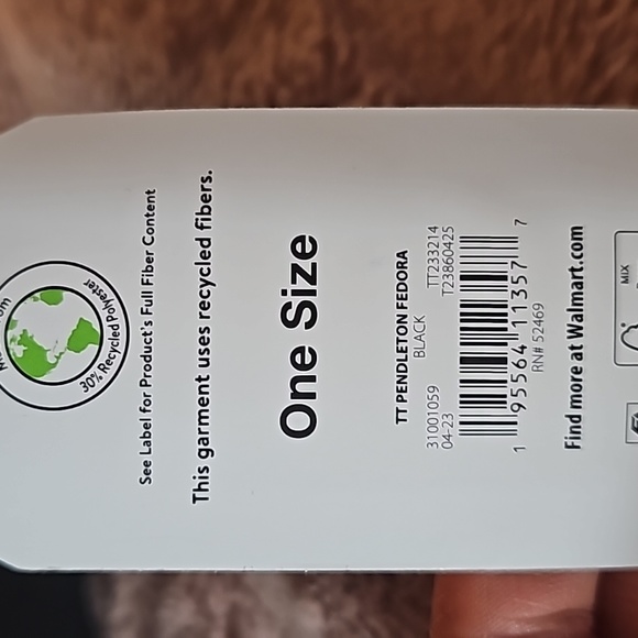 TT Black Pendleton Fedora **ONE SIZE** - Picture 5 of 14